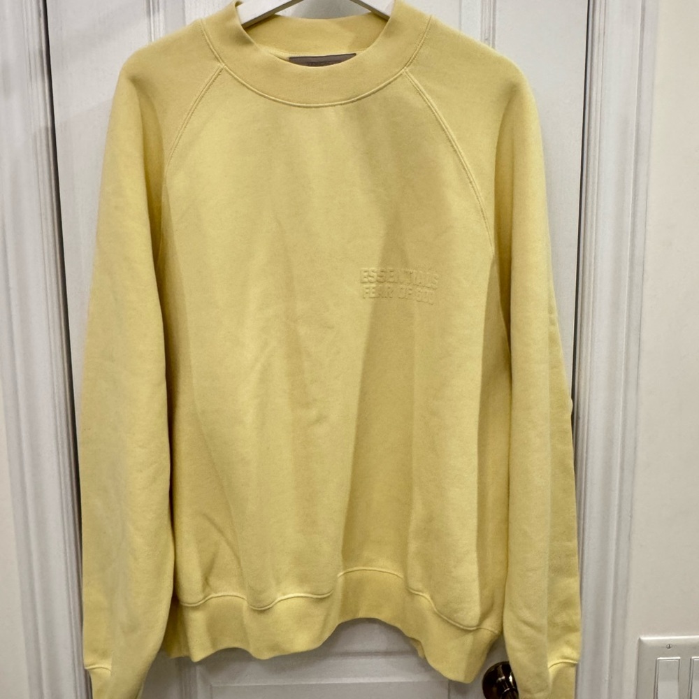 Essentials Yellow Crewneck Sweater